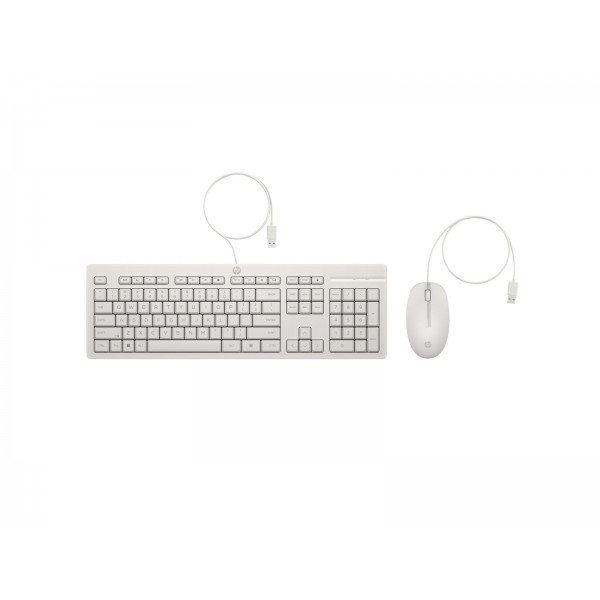 HP 225 ožičen komplet miške in tipkovnice, White