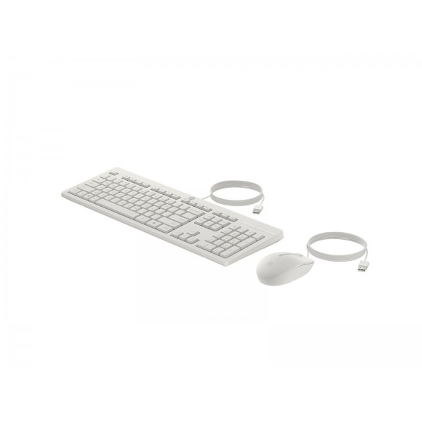 HP 225 ožičen komplet miške in tipkovnice, White