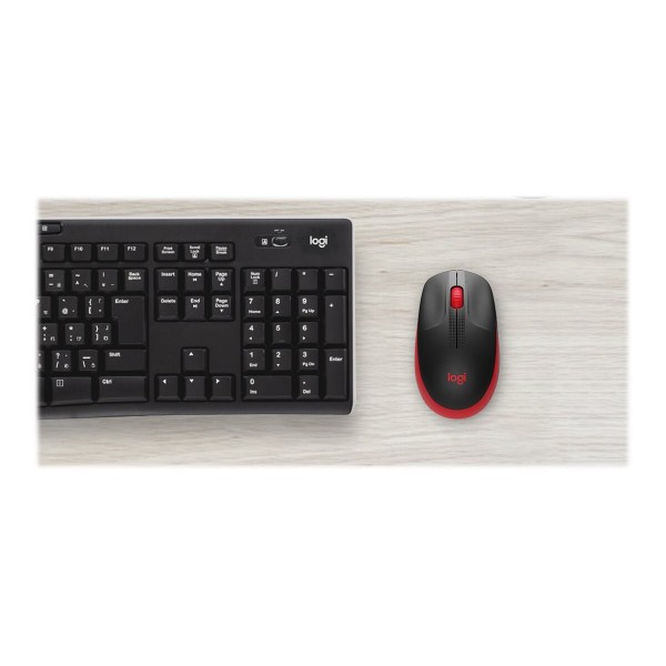 LOGITECH M190 brezžična optična miška s 3 gumbi in USB sprejemnikom, rdeča LOGITECH M190 brezžična optična miška s 3 gumbi in USB sprejemnikom, rdeča