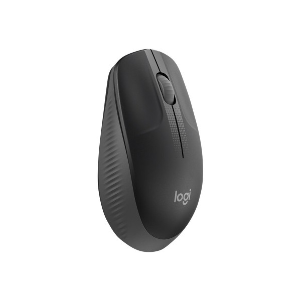 LOGITECH M190 miška, optična, s 3 gumbi, brezžična z USB sprejemnikom, barva Charcoal