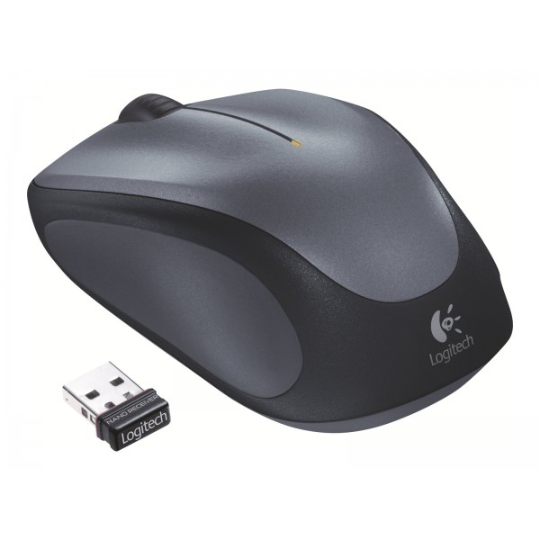 LOGITECH M235 miška za desničarje, optična, brezžična 2,4 GHz z USB sprejemnikom, siva