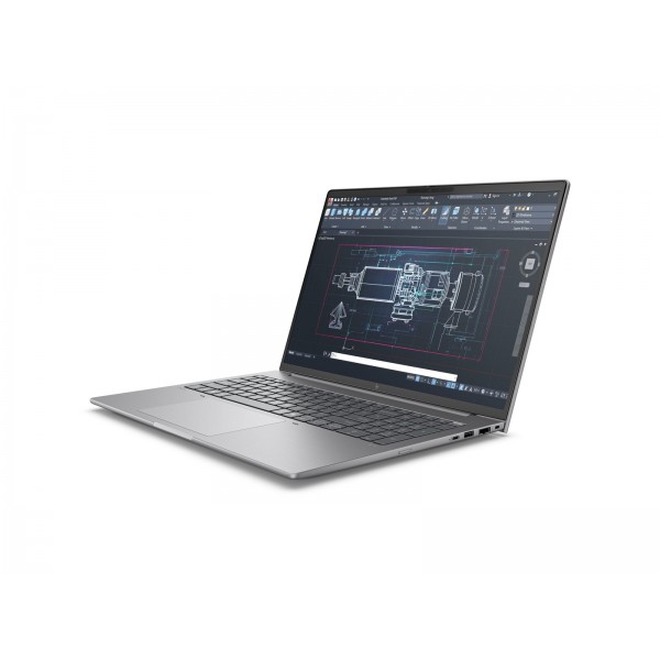 HP ZBook 8 G1 i, 16-palčni prenosnik: Intel Core Ultra 7 255H, 16 GB RAM (1x16 GB), 512 GB SSD, NVIDIA RTX 500 (Ada)