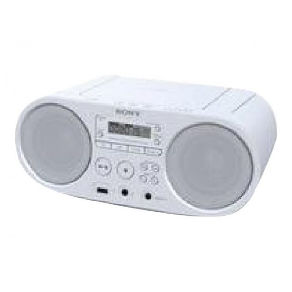 SONY ZSPS50W.CET CD/USB predvajalnik, AM/FM radio, White