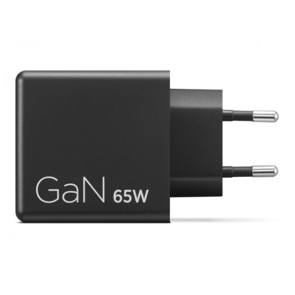 LENOVO polnilec GaN 65W z dvema USB-C izhodoma, Black, 1 leto garancije