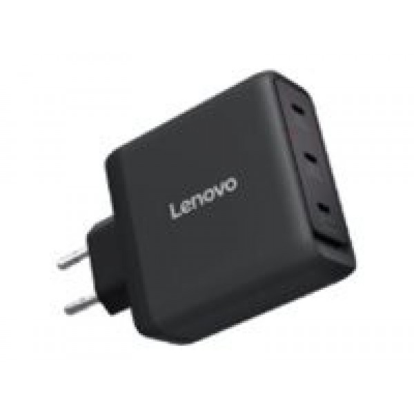 LENOVO večportni USB-C polnilec 100W GaN, črn