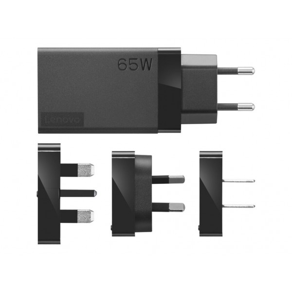 LENOVO 65W USB-C AC potovalni adapter, 1-letna garancija