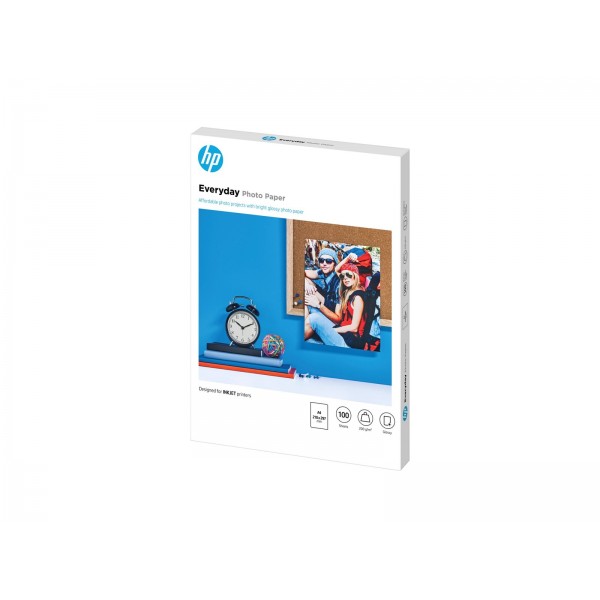 HP originalni Q2510A polsijajen fotografski papir, črnilna kartuša, 200 g/m2, A4, 100 listov, 1 paket HP originalni Q2510A polsijajen fotografski papir, črnilna kartuša, 200 g/m2, A4, 100 listov, 1 paket