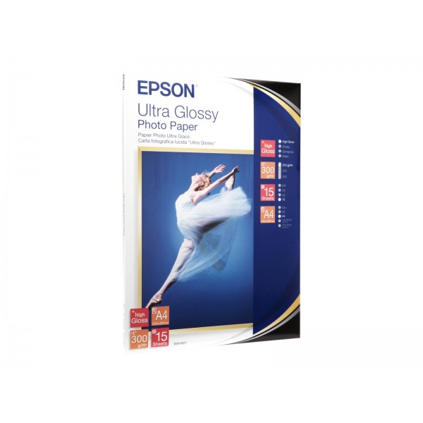 EPSON Ultra Glossy S041927 fotopapir A4, 15 listov, 300 g/m²