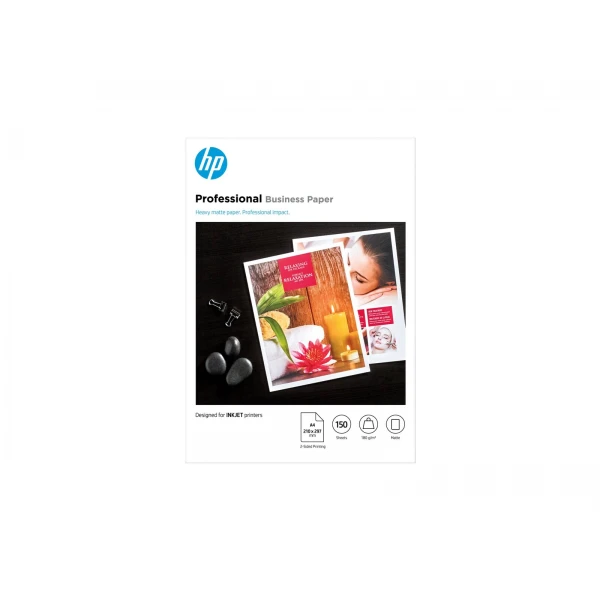 HP Prof mat papir za inkjet, A4, 180 g/m2, 150 listov, FSC
