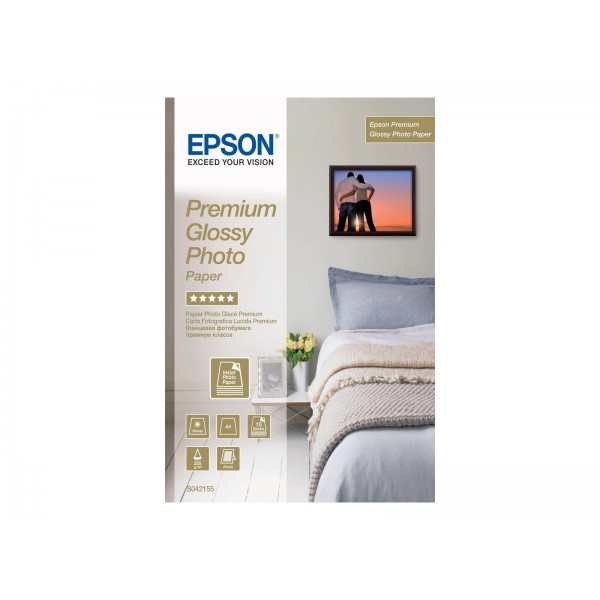 EPSON Premium sijajni fotografski papir - A4 - 15 listov