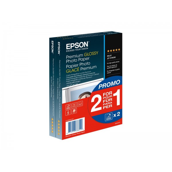 Epson Premium Glossy S042167 - fotografski papir 10×15 cm, 80 listov, 225 g/m²