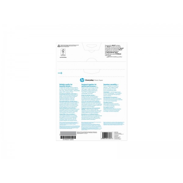 HP originalni Q2510A polsijajen fotografski papir, črnilna kartuša, 200 g/m2, A4, 100 listov, 1 paket HP originalni Q2510A polsijajen fotografski papir, črnilna kartuša, 200 g/m2, A4, 100 listov, 1 paket