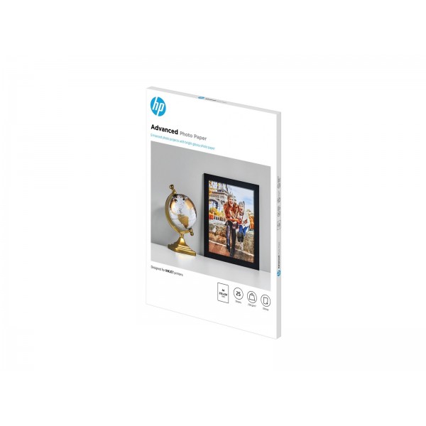 Originalni HP Q5456A napredni sijajni fotopapir, kartuša s črnilom, 250 g/m2, A4, 25 listov, 1 paket