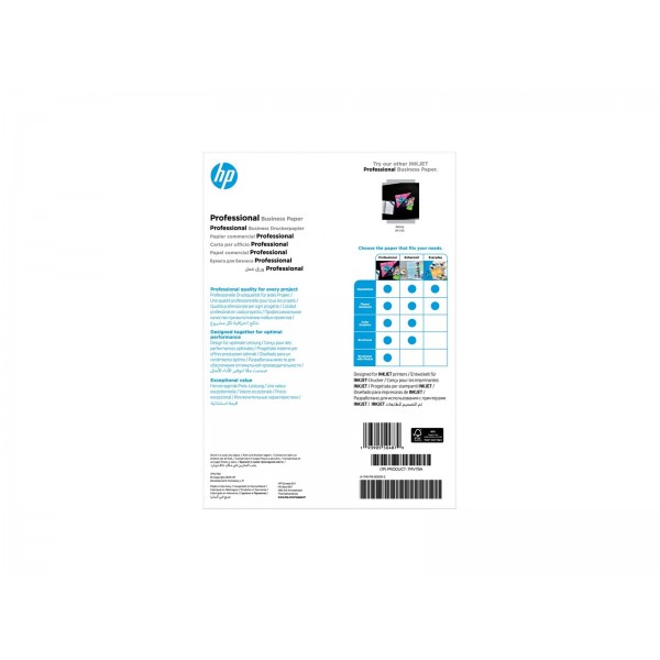 HP Prof mat papir za inkjet, A4, 180 g/m2, 150 listov, FSC HP Prof mat papir za inkjet, A4, 180 g/m2, 150 listov, FSC