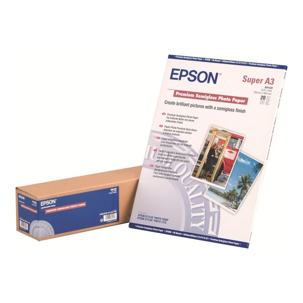 EPSON S041393 Premium polsijajni fotografski papir za brizgalne tiskalnike, 160 g/m², 610 mm x 30,5 m, 1 zvitek (pakiranje 1 kosa). EPSON S041393 Premium polsijajni fotografski papir za brizgalne tiskalnike, 160 g/m², 610 mm x 30,5 m, 1 zvitek (pakiranje 1 kosa).