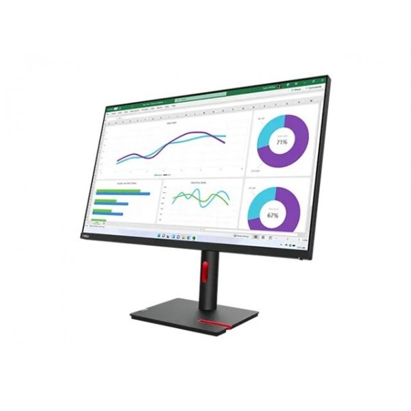 LENOVO ThinkVision T32h-30, 31,5-palčni IPS-zaslon 16:9 z ločljivostjo 2560 × 1440, osveževanjem 60 Hz, svetlostjo 350 cd/m², kontrastnim razmerjem 1000:1 in odzivnim časom 4 ms; povezljivost: 1× HDMI 2.1, 1× DisplayPort 1.4, 1× USB-C, 4× USB-A in 1× RJ45 LENOVO ThinkVision T32h-30, 31,5-palčni IPS-zaslon 16:9 z ločljivostjo 2560 × 1440, osveževanjem 60 Hz, svetlostjo 350 cd/m², kontrastnim razmerjem 1000:1 in odzivnim časom 4 ms; povezljivost: 1× HDMI 2.1, 1× DisplayPort 1.4, 1× USB-C, 4× USB-A in 1× RJ45