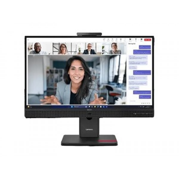 LENOVO ThinkVision T27QD-4v 27-palčni QHD IPS zaslon (16:9) z ločljivostjo 2560×1440, svetilnostjo 350 cd/m² in odzivnim časom 4 ms; priključki: 1× HDMI 2.1, 1× DP 1.4, 1× USB-C (48 Hz); pokriva 99% barvnega razpona sRGB, črna barva, 3-letna garancija.