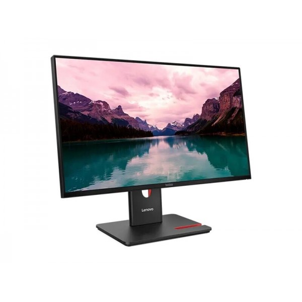 LENOVO ThinkVision T24-40, 23,8-palčni IPS zaslon 16:9, ločljivost 1920x1080 pri 120 Hz, svetlost 250 cd/m2, kontrast 1500:1, odziv 4 ms; priključki: 1x HDMI 1.4, 1x DP 1.2, 1x VGA, 1x USB-C z USB-hubom; pokriva 99 % barvnega razpona sRGB; 3-letna garanci