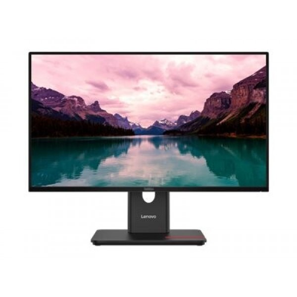 LENOVO ThinkVision T24-40, 23,8-palčni IPS zaslon 16:9, ločljivost 1920x1080 pri 120 Hz, svetlost 250 cd/m2, kontrast 1500:1, odziv 4 ms; priključki: 1x HDMI 1.4, 1x DP 1.2, 1x VGA, 1x USB-C z USB-hubom; pokriva 99 % barvnega razpona sRGB; 3-letna garanci