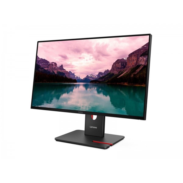 LENOVO ThinkVision T24-40, 23,8-palčni IPS zaslon 16:9, ločljivost 1920x1080 pri 120 Hz, svetlost 250 cd/m2, kontrast 1500:1, odziv 4 ms; priključki: 1x HDMI 1.4, 1x DP 1.2, 1x VGA, 1x USB-C z USB-hubom; pokriva 99 % barvnega razpona sRGB; 3-letna garanci
