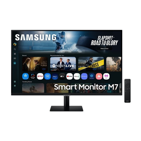 SAMSUNG LS32FM702UUXDU, 32-palčni UHD VA zaslon (3840 × 2160), odziv 4 ms, 60 Hz, HDR10, HDMI, USB-C, Wi-Fi, vgrajen zvočnik