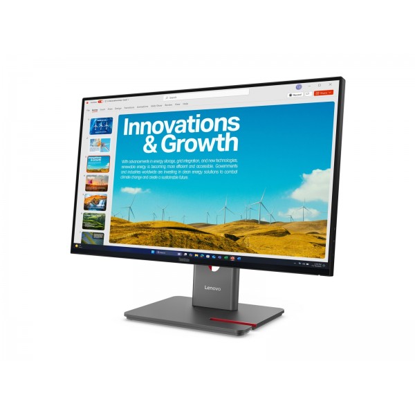 LENOVO ThinkVision P24QD-40, 23,8-palčni zaslon 2560x1440 IPS 120 Hz, USB-C docking s 140 W, podpora za Daisy Chain (verižna povezava), KVM/eKVM, tovarniško kalibriran, Mirror LENOVO ThinkVision P24QD-40, 23,8-palčni zaslon 2560x1440 IPS 120 Hz, USB-C docking s 140 W, podpora za Daisy Chain (verižna povezava), KVM/eKVM, tovarniško kalibriran, Mirror