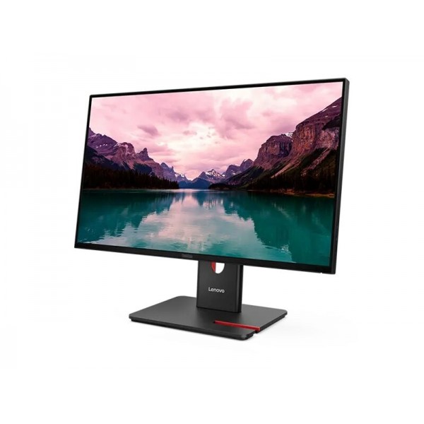 LENOVO ThinkVision T24-40, 23,8-palčni IPS zaslon 16:9, ločljivost 1920x1080 pri 120 Hz, svetlost 250 cd/m2, kontrast 1500:1, odziv 4 ms; priključki: 1x HDMI 1.4, 1x DP 1.2, 1x VGA, 1x USB-C z USB-hubom; pokriva 99 % barvnega razpona sRGB; 3-letna garanci