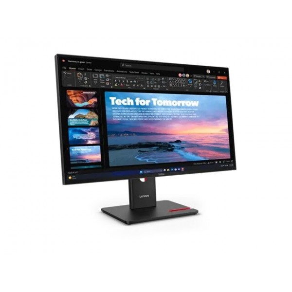 LENOVO ThinkVision T27QD-40 27-palčni IPS (16:9) 2560×1440, 120 Hz, 350 cd/m2, 1500:1, 4 ms; 1× HDMI 2.1, 1× DisplayPort 1.4, 1× DisplayPort Out, USB-hub, 1× RJ45; 3-letna garancija