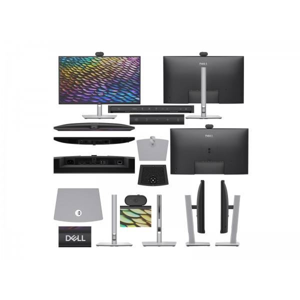 DELL P2726DEB Conferencing Monitor Pro P 27, USB-C hub, 68,58 cm (27"), IPS, 2560x1440, 100 Hz, 350 cd/m2, 1500:1, HDMI, DisplayPort, USB, RJ45