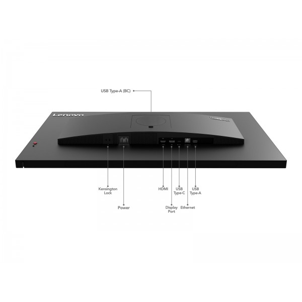LENOVO ThinkVision T32h-30, 31,5-palčni IPS-zaslon 16:9 z ločljivostjo 2560 × 1440, osveževanjem 60 Hz, svetlostjo 350 cd/m², kontrastnim razmerjem 1000:1 in odzivnim časom 4 ms; povezljivost: 1× HDMI 2.1, 1× DisplayPort 1.4, 1× USB-C, 4× USB-A in 1× RJ45 LENOVO ThinkVision T32h-30, 31,5-palčni IPS-zaslon 16:9 z ločljivostjo 2560 × 1440, osveževanjem 60 Hz, svetlostjo 350 cd/m², kontrastnim razmerjem 1000:1 in odzivnim časom 4 ms; povezljivost: 1× HDMI 2.1, 1× DisplayPort 1.4, 1× USB-C, 4× USB-A in 1× RJ45