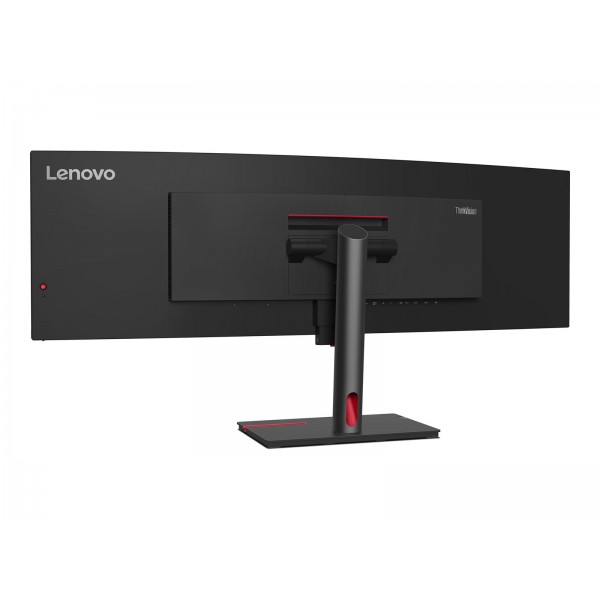 LENOVO ThinkVision P49w-30, 49-palčni IPS monitor z razmerjem 32:9 in ločljivostjo 5120 x 1440, 60 Hz, svetilnost 350 cd/m2, kontrast 2000:1, odzivni čas 4 ms, 2 x HDMI 2.1, 1 x DisplayPort 1.4, 1 x Thunderbolt Out, USB HUB, 1 x RJ45, zvočniki 2 x 5 W, 3 