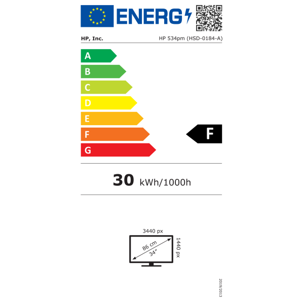 HP S5 Pro 534pm 86,36 cm (34") ukrivljen WQHD zaslon s USB-C, konferenčni, SmartBuy