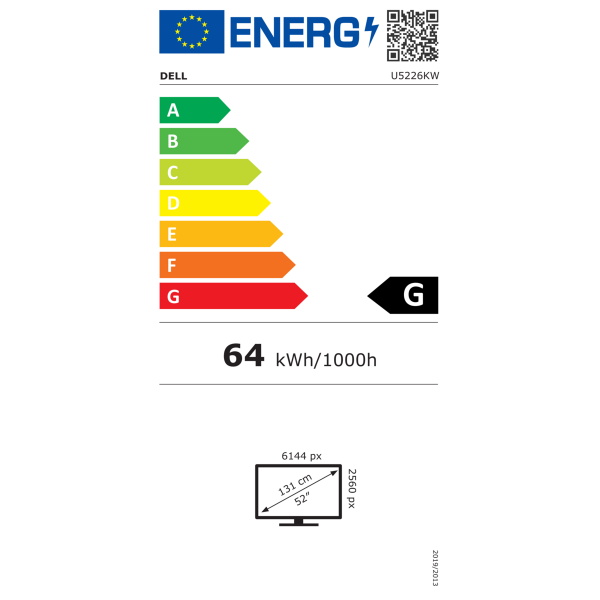 DELL UltraSharp 52 U5226KW, 51,5-palčni 6K ukrivljen IPS monitor z vgrajenim Thunderbolt hubom, 2×HDMI, 2×DP, 5×USB, 5×USB-C, RJ-45, zvočniki, 3YPPG AE