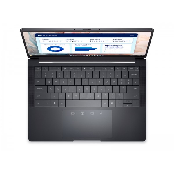 DELL Pro 13 Premium PA13250 prenosnik z Intel Core Ultra 7 268V, 13,3-palčnim QHD+ zaslonom na dotik, 32 GB RAM, 1 TB SSD, UMA, Windows 11 Pro in 3-letno storitvijo ProSupport.