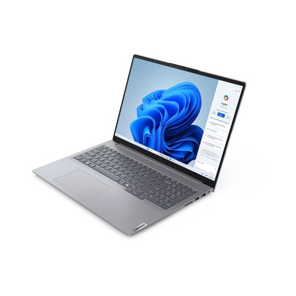 LENOVO ThinkBook 16 G7, prenosnik z AMD Ryzen 5 7535HS, 16-palčni WUXGA zaslon, 16 GB RAM, 512 GB, UMA, Windows 11 Pro, arctic grey, 2-letna garancija