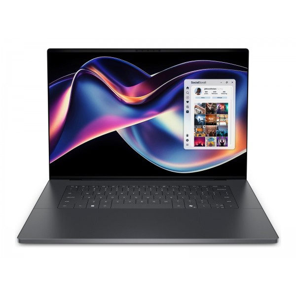 DELL XPS 16 DA16260 prenosnik z Intel Core Ultra X7 358H, 16-palčnim zaslonom (brez dotika), 32 GB RAM, 1 TB SSD, grafiko Intel Arc, Windows 11 Pro z Copilot+, barva Graphite