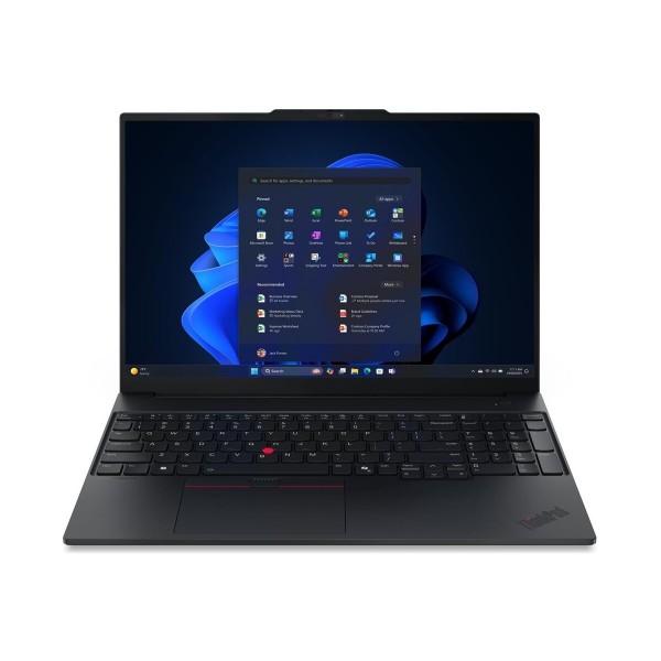 Prenosnik LENOVO ThinkPad E16 G3 s procesorjem Intel Core Ultra 5 135H, 16-palčnim WQXGA zaslonom, 16 GB RAM, 512 GB prostora za shranjevanje, integrirano UMA grafiko, Windows 11 Pro, v črni barvi, 3-letna garancija