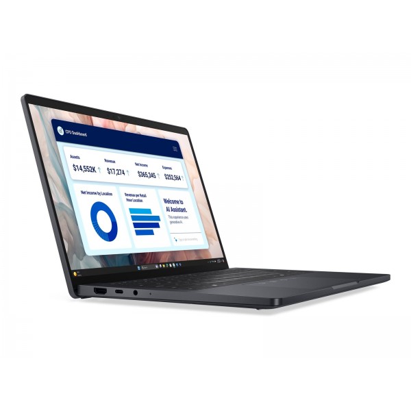 DELL Pro 13 Premium PA13250 prenosnik z Intel Core Ultra 7 268V, 13,3-palčnim QHD+ zaslonom na dotik, 32 GB RAM, 1 TB SSD, UMA, Windows 11 Pro in 3-letno storitvijo ProSupport.