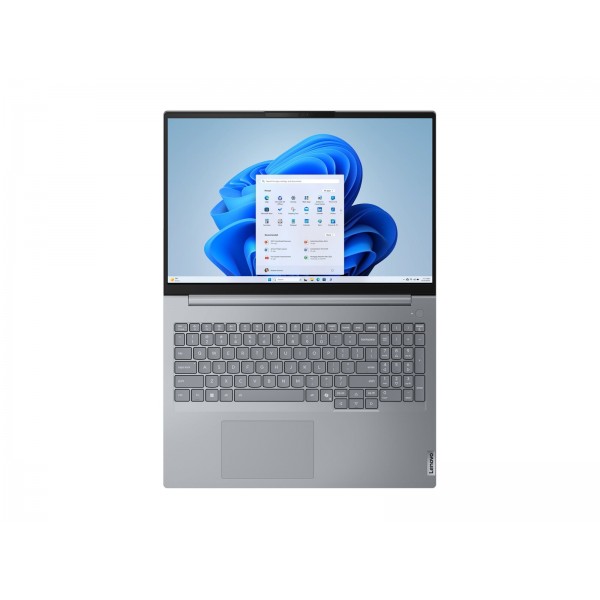 LENOVO ThinkBook 16 G8 – 16-palčni prenosnik z Intel Core Ultra 5 225U, WUXGA zaslonom, 16 GB RAM, 512 GB SSD, integrirano grafiko (UMA), Windows 11 Pro, barva Arctic Grey, 3-letna garancija.