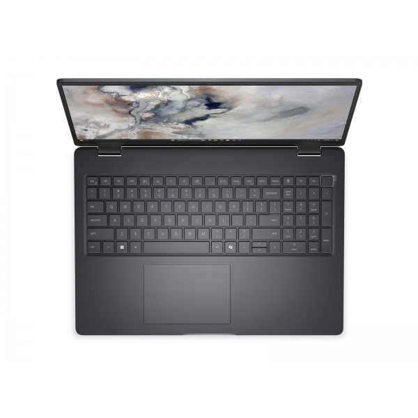 DELL Pro 16 PC16250 prenosnik z Intel Core 5 120U procesorjem, 16-palčnim FHD+ zaslonom, 16 GB RAM in 512 GB SSD, vgrajenim WLAN in Bluetooth, osvetljeno tipkovnico, 3-celično baterijo ter vPro; prednameščen Windows 11 Pro.