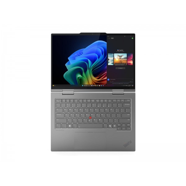 LENOVO ThinkPad X1 2-v-1 G10 Aura Edition prenosnik z Intel Core Ultra 7 255U, 14" 2.8K OLED zaslonom z multi-touch (MT), 32 GB RAM, 1 TB notranjega pomnilnika, integrirano grafiko (UMA), Windows 11 Pro (W11P), barva grey, 3-letna garancija.