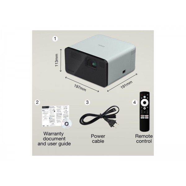 EPSON EF-21G laserski projektor 1.000 lm