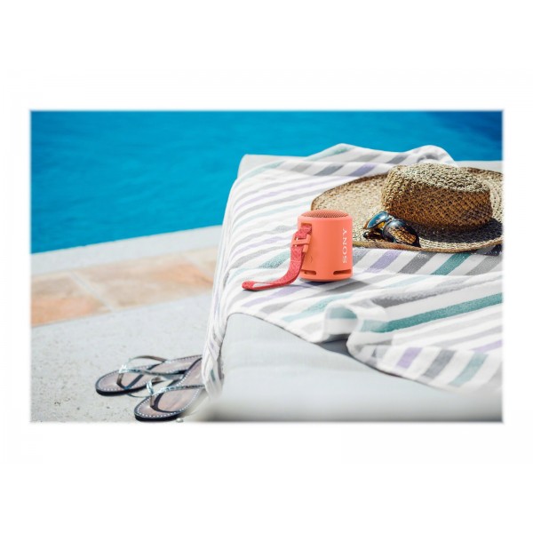 SONY SRSXB13 EXTRA BASS prenosni brezžični zvočniki, Coral Pink