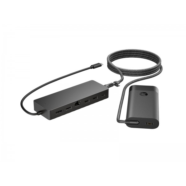 HP univerzalni USB-C razdelilnik in polnilec za prenosnik, komplet