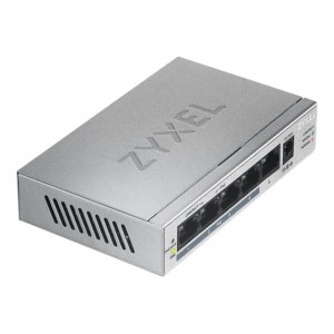 ZYXEL GS1005-HP, 5-portni Gigabit PoE+ (60 W), nenadzorovan namizni switch (omrežni preklopnik)