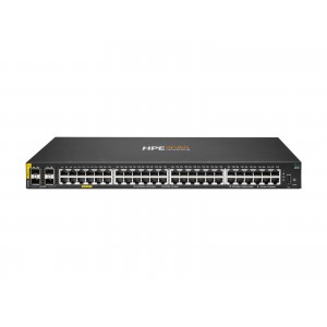 HPE Aruba Networking CX 6000, 48 vrat (10M/100M/1G), PoE Class 4, 4× SFP 1G, 740 W, switch (omrežni preklopnik)