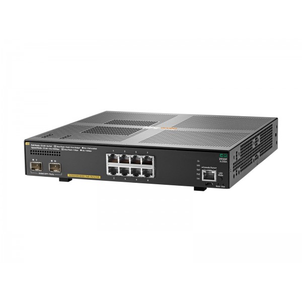 ARUBA 2930F 8G PoE+ 2SFP+ switch (omrežni preklopnik) 125W