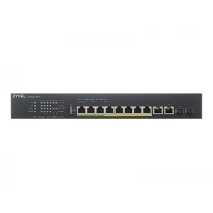 ZYXEL XS1930-12HP 8-portni večgigabitni pametno upravljan PoE switch (omrežni preklopnik) z močjo 375 W, podpora 802.3BT, 2 x 10GbE in 2 x SFP+ uplink.