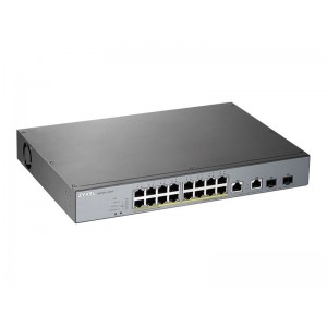 ZYXEL GS1350-18HP, 18-portni upravljan PoE switch (omrežni preklopnik) za CCTV z dolgim dosegom, 250 W