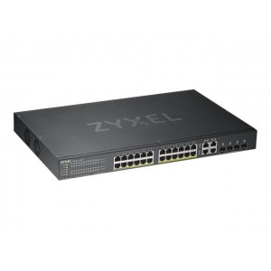 ZYXEL GS1920-24HPv2 28-vratni Smart Managed PoE switch (omrežni preklopnik), 24x Gigabit bakrenih PoE priključkov in 4x Gigabit dual pers